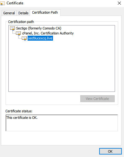 certificate folder on computer