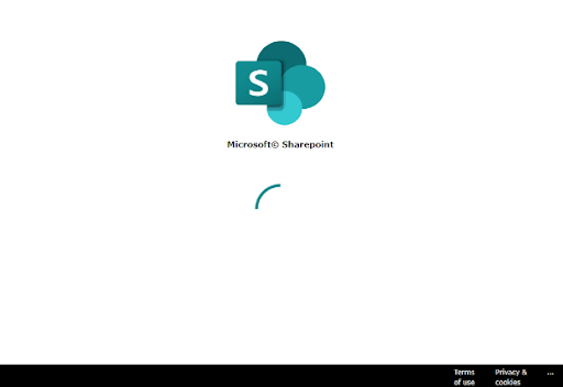 The SharePoint phishing page